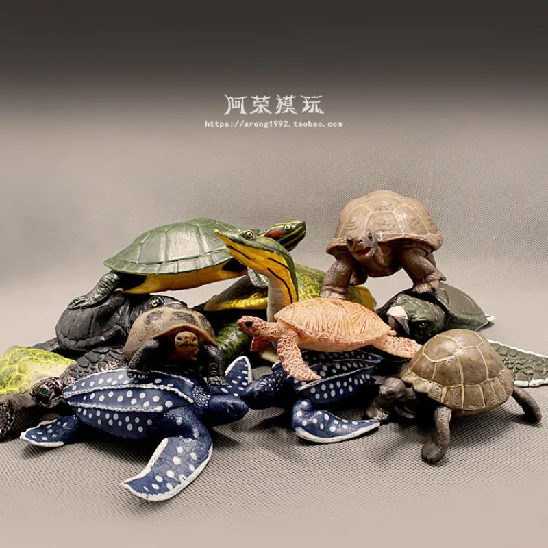 Aquarium Decor - Kura-kura Telinga Merah Kulit Keras Miniatur