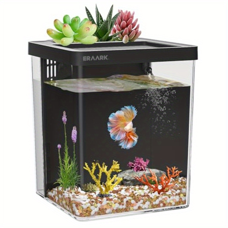 Aquarium Fish Keeping - Akuarium Meja Kantor/Rumah Dengan Filter, Kit