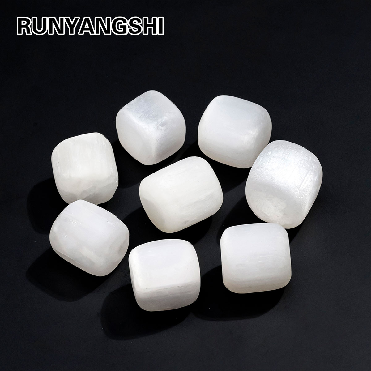 Fish Tank Gravel - 1 Buah Batu Bergulir Selenite Alami