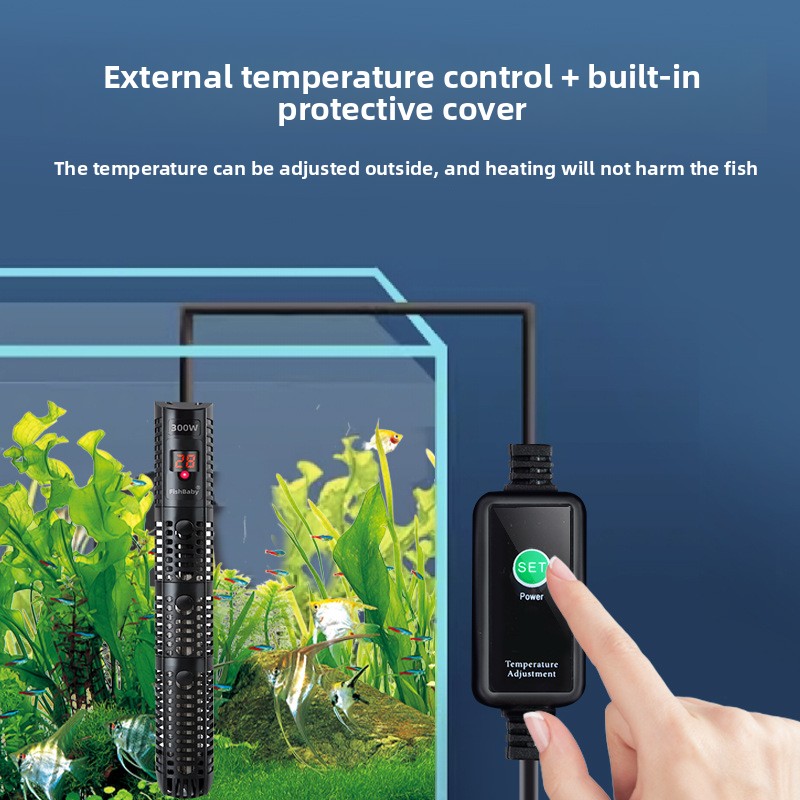 Fish Tank Heater - Batang Pemanas Kuarsa untuk Akuarium Kecil,