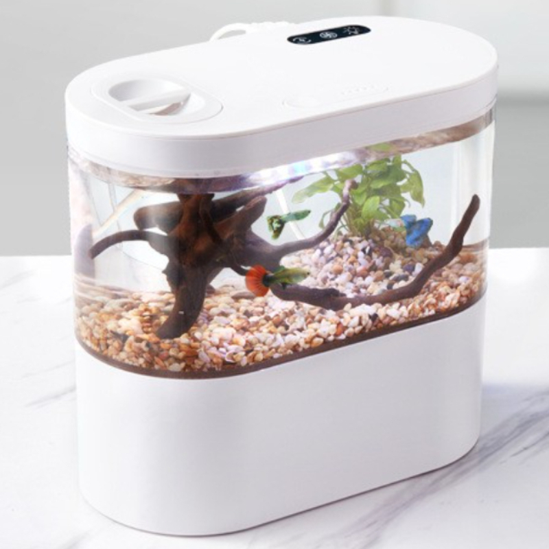 Betta Fish Tank - Akuarium Mini Desktop Kreatif dengan Sistem