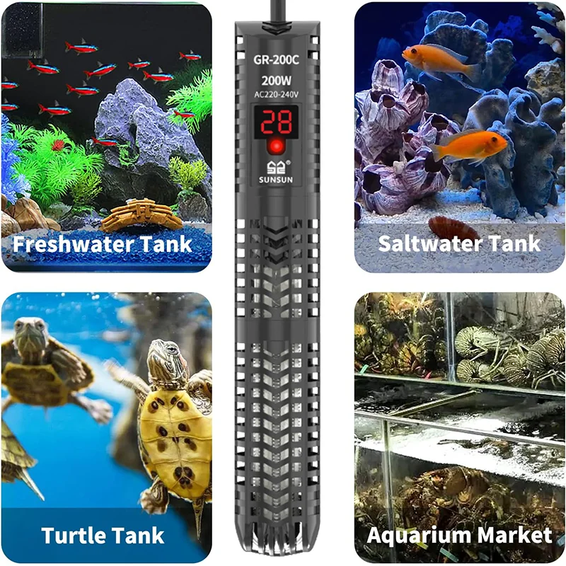 Pemanas Akuarium Digital untuk - Fish Tank Heater ulasan dan harga