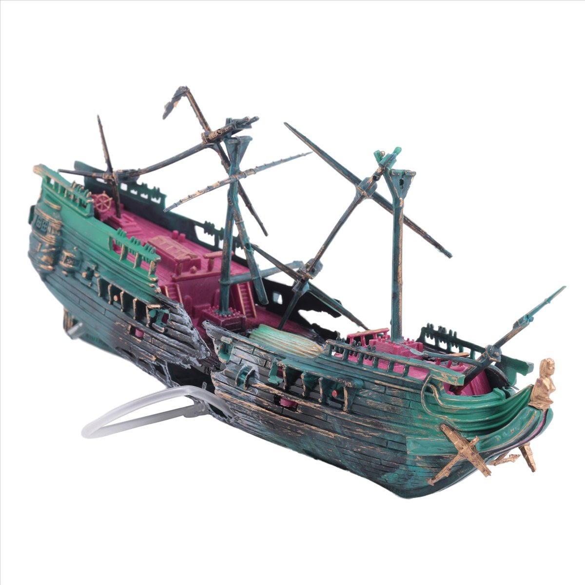 【ABFS】Set Dekorasi Kapal Karam - Aquarium Decor ulasan dan harga