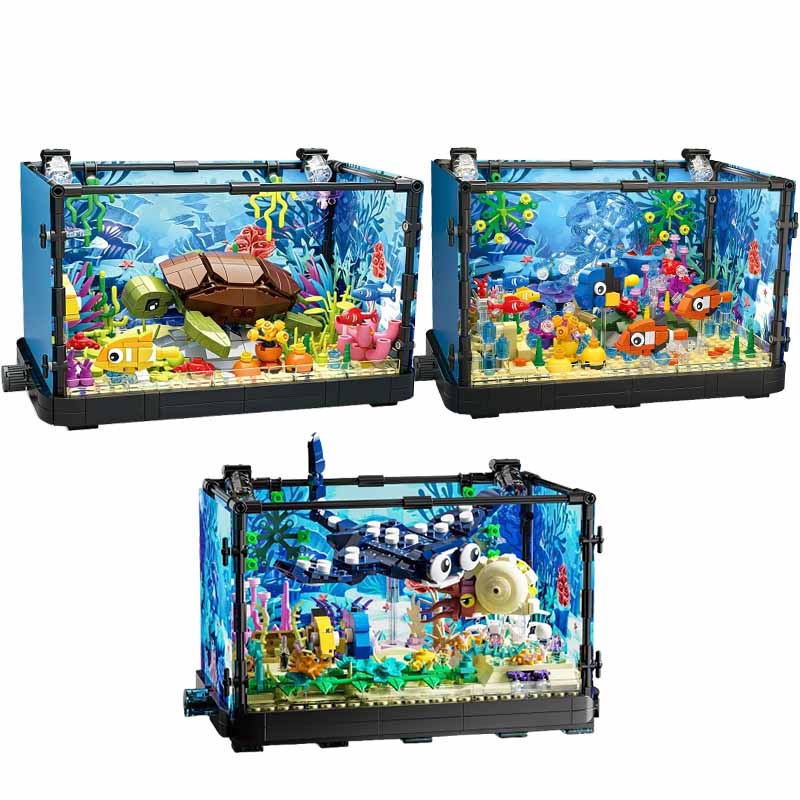 Set Blok Bangunan Akuarium den - Aquarium Light ulasan dan harga