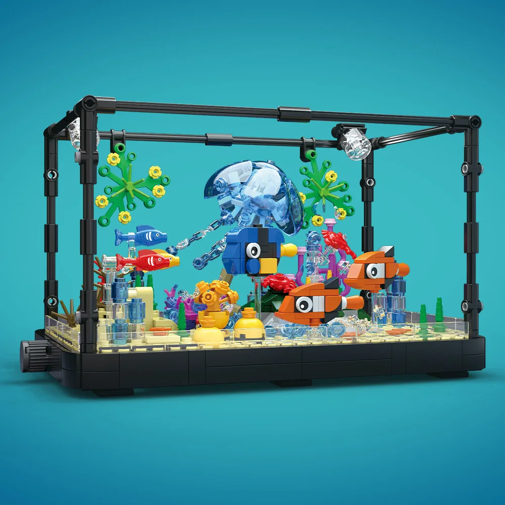 Set Blok Bangunan Akuarium den - Aquarium Light ulasan dan harga