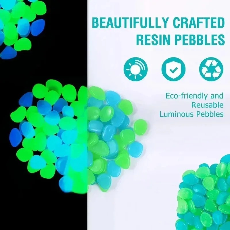 100-1000 Pcs Batu Bercahaya, K - Fish Tank Gravel ulasan dan harga