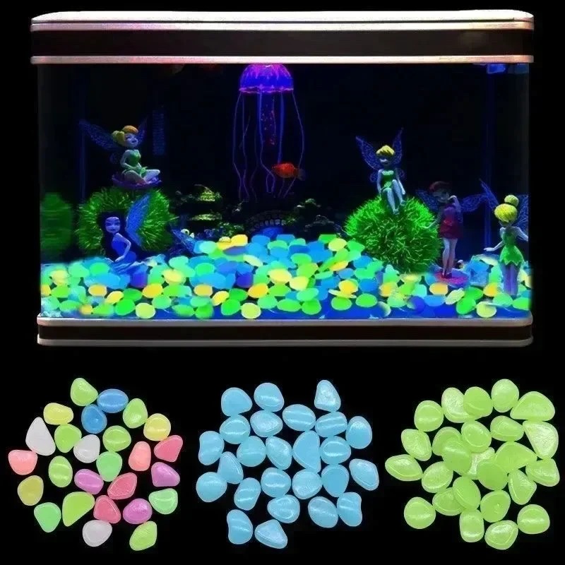 100-1000 Pcs Batu Bercahaya, K - Fish Tank Gravel ulasan dan harga