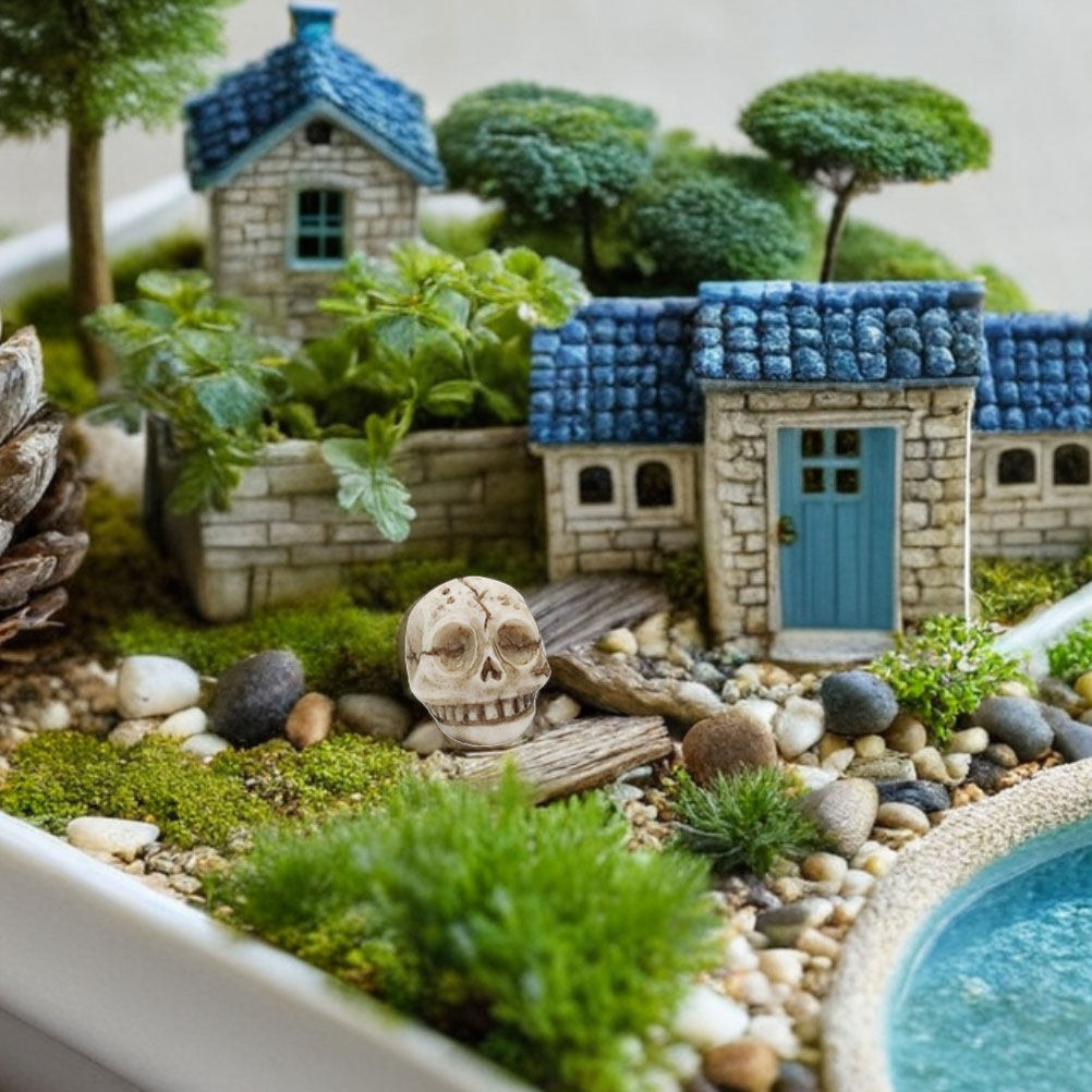 20 Buah Patung Tengkorak Terse - Aquarium Decor ulasan dan harga