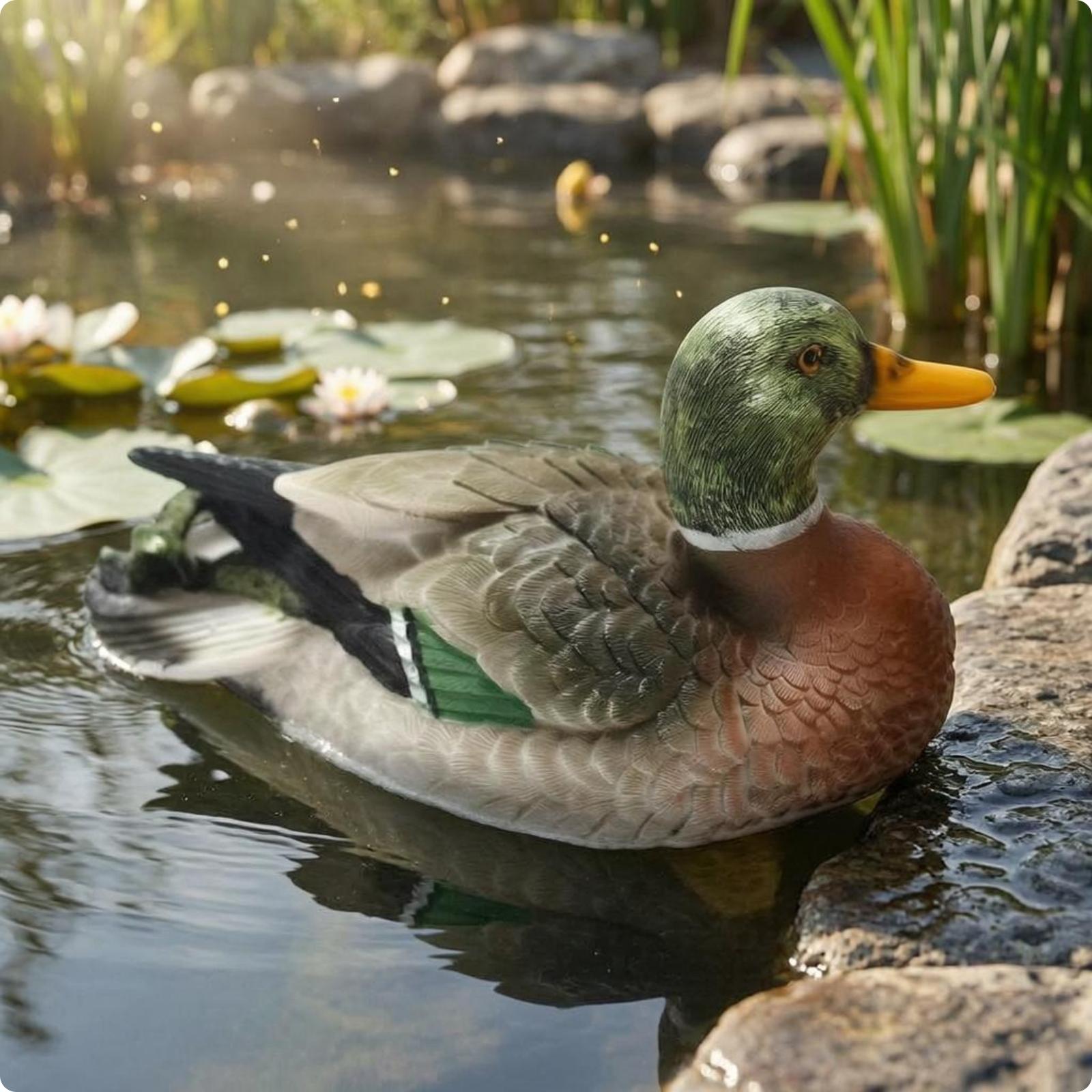 Patung Bebek Resin untuk Dekor - Aquarium Decor ulasan dan harga